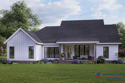 Modern Farmhouse House Plan #041-00252 Elevation Photo