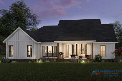 Modern Farmhouse House Plan #041-00252 Elevation Photo