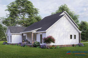 Modern Farmhouse House Plan #041-00252 Elevation Photo