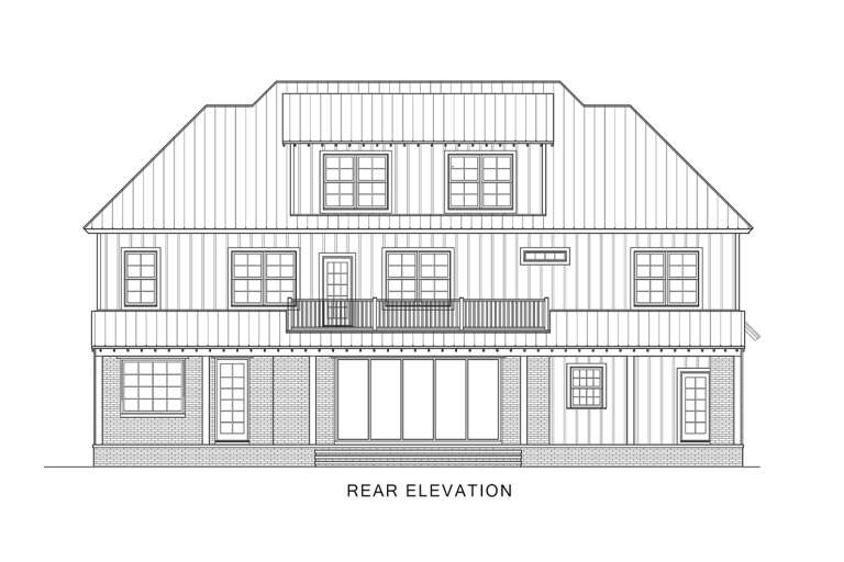 Modern Farmhouse House Plan #4351-00029 Elevation Photo