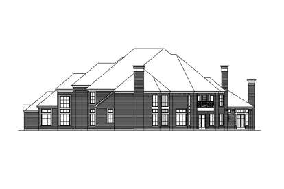 European House Plan #5445-00472 Elevation Photo