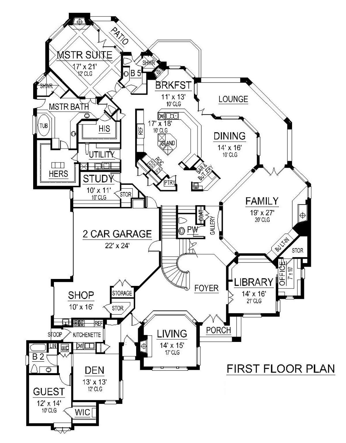 Main Floor for House Plan #5445-00472