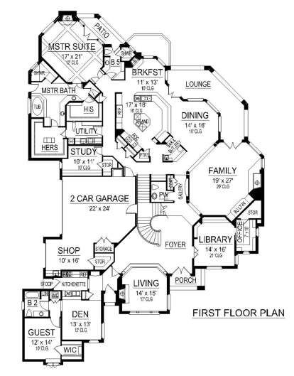 House Plan House Plan #25777 Drawing 1