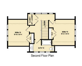 Second Floor for House Plan #4351-00031