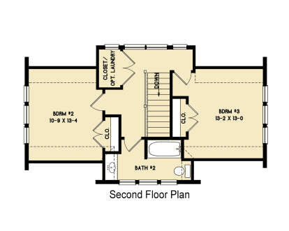 Second Floor for House Plan #4351-00031