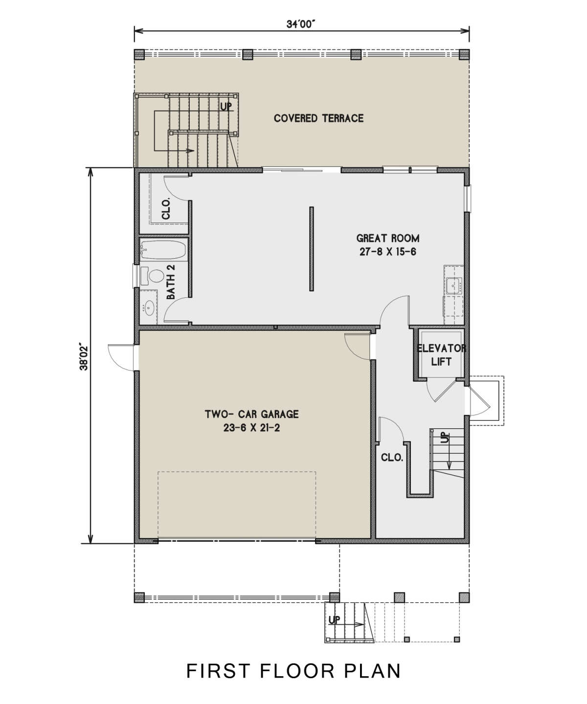 First Floor for House Plan #4351-00032