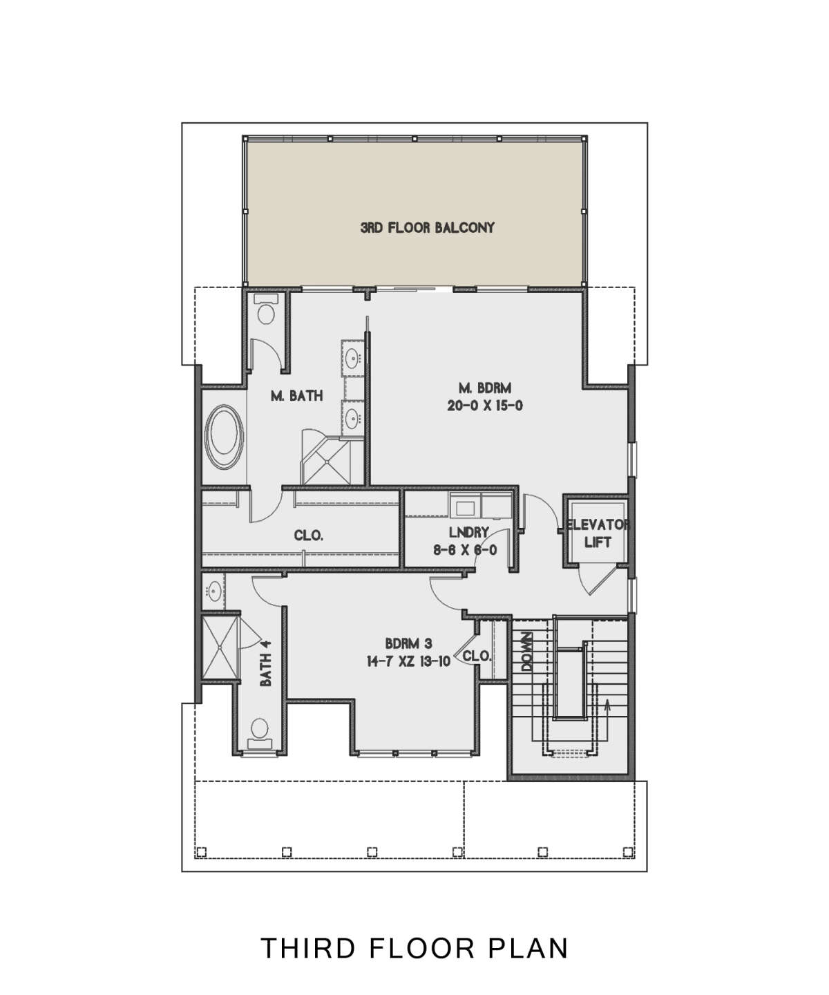Third Floor for House Plan #4351-00032