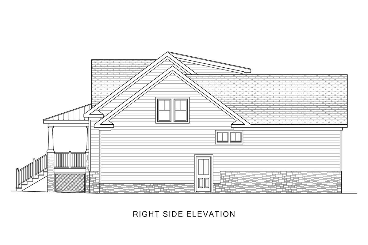 Craftsman House Plan #4351-00034 Elevation Photo