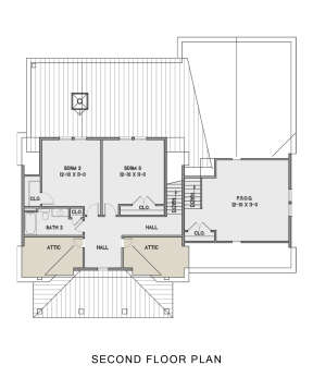 Second Floor for House Plan #4351-00034