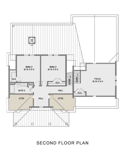 Second Floor for House Plan #4351-00034