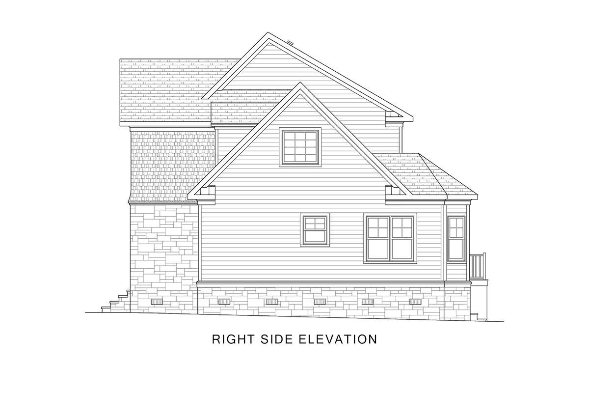 Traditional House Plan #4351-00036 Elevation Photo