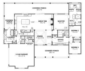 Main Floor for House Plan #4195-00039
