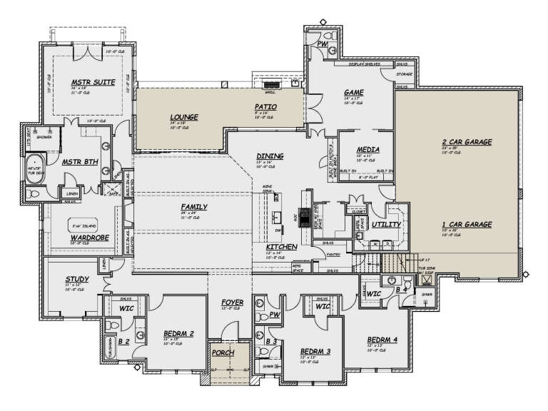 House Plan House Plan #25789 Drawing 1
