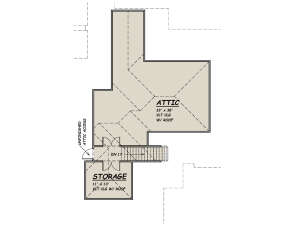 Attic Space for House Plan #5445-00474