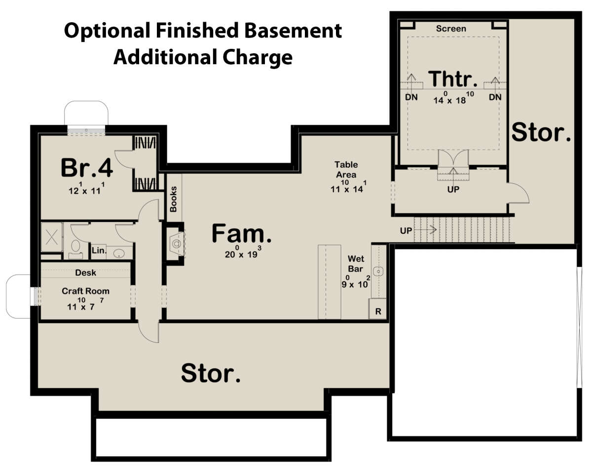 Basement for House Plan #963-00575