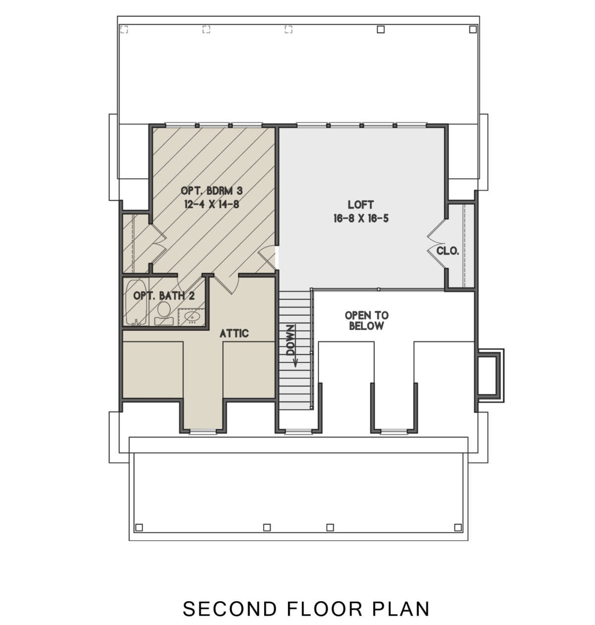 Second Floor for House Plan #4351-00039