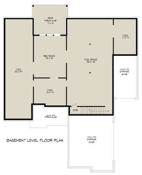 Basement for House Plan #940-00360