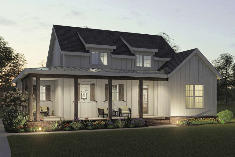Modern Farmhouse House Plan #009-00305 Elevation Photo