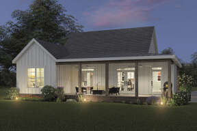 Modern Farmhouse House Plan #009-00305 Elevation Photo