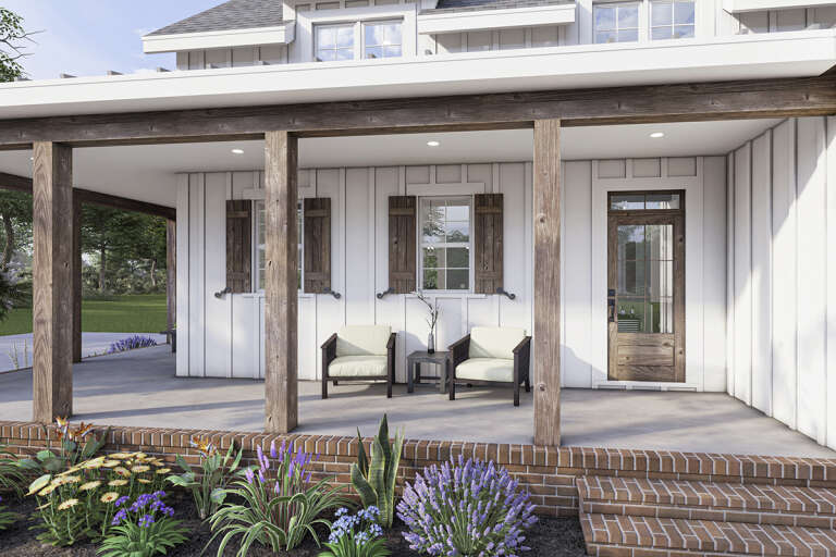 Modern Farmhouse House Plan #009-00305 Elevation Photo
