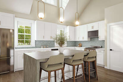 Modern Farmhouse House Plan #009-00305 Additional Photo