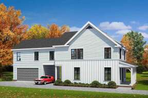 Modern Farmhouse House Plan #4351-00041 Elevation Photo