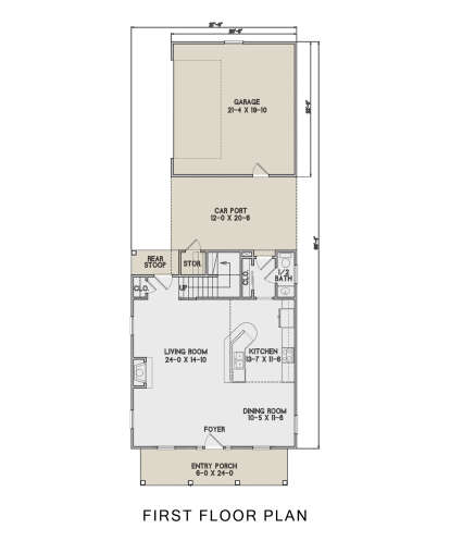 First Floor for House Plan #4351-00041