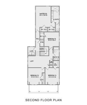 Second Floor for House Plan #4351-00041