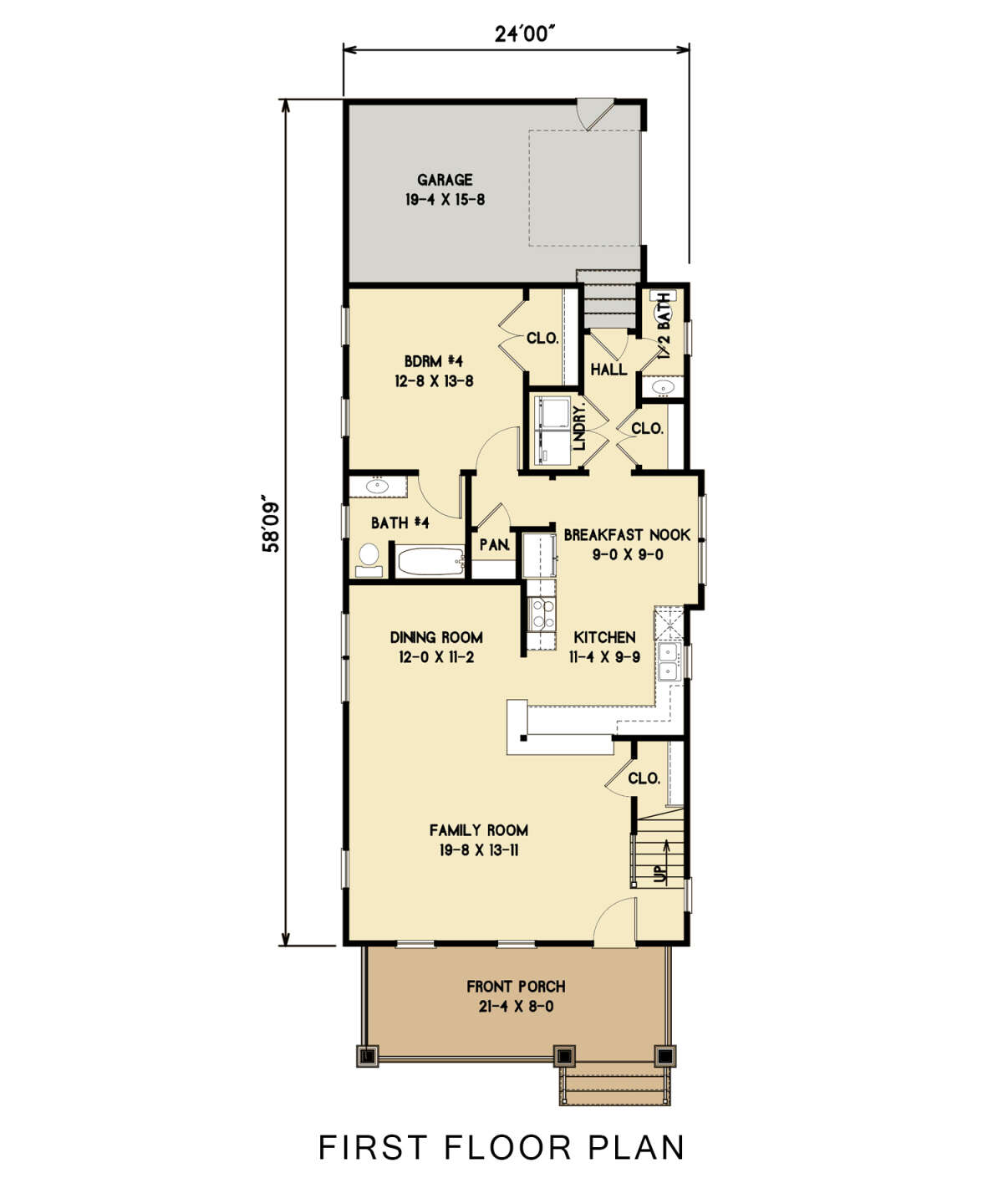 First Floor for House Plan #4351-00044