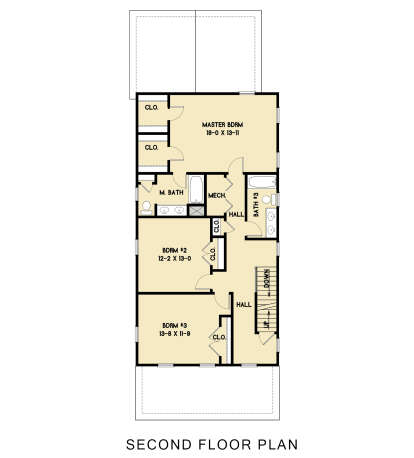 Second Floor for House Plan #4351-00044