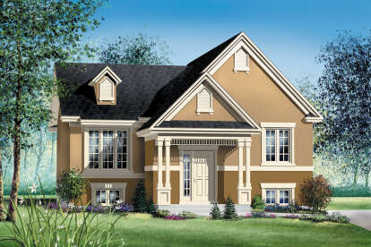 European House Plan #6146-00461 Elevation Photo