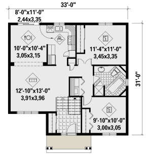 Main Floor for House Plan #6146-00461