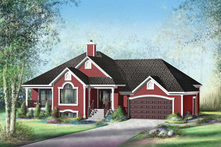 House Plan House Plan #25803 Front Elevation 