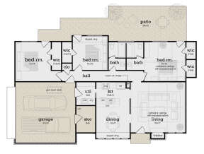 Main Floor for House Plan #048-00280