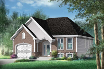 European House Plan #6146-00463 Elevation Photo