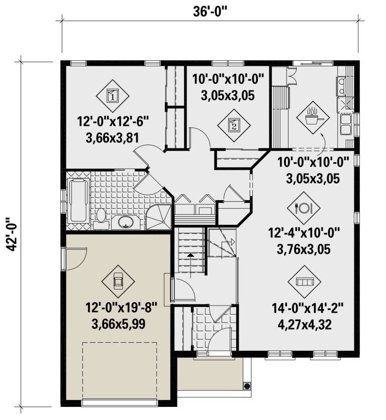 House Plan House Plan #25807 Drawing 1