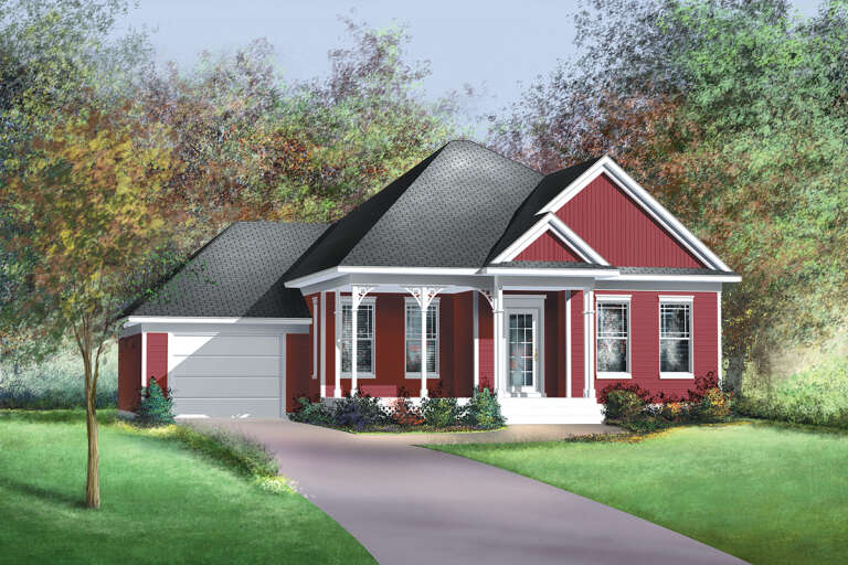 House Plan House Plan #25809 Front Elevation 