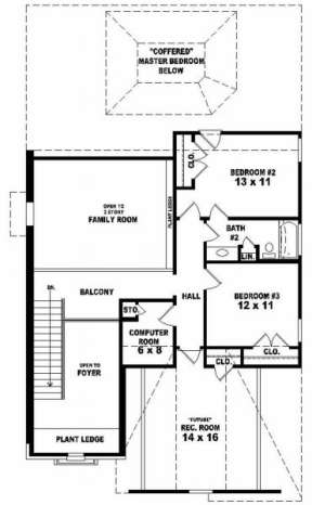 Second Floor for House Plan #053-00297