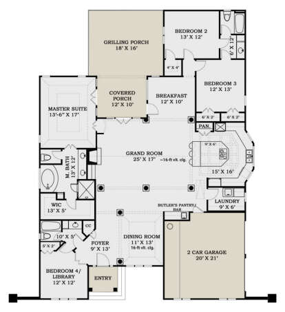 House Plan House Plan #25812 Drawing 1