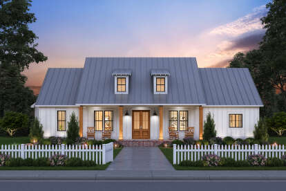 4 Bed, 3 Bath, 2147 Square Foot House Plan - #4534-00063