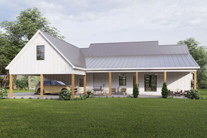 Modern Farmhouse House Plan #4534-00063 Elevation Photo