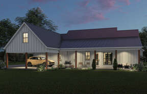 Modern Farmhouse House Plan #4534-00063 Elevation Photo