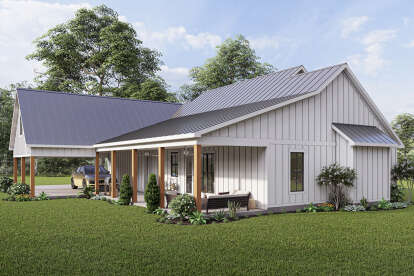 Modern Farmhouse House Plan #4534-00063 Elevation Photo