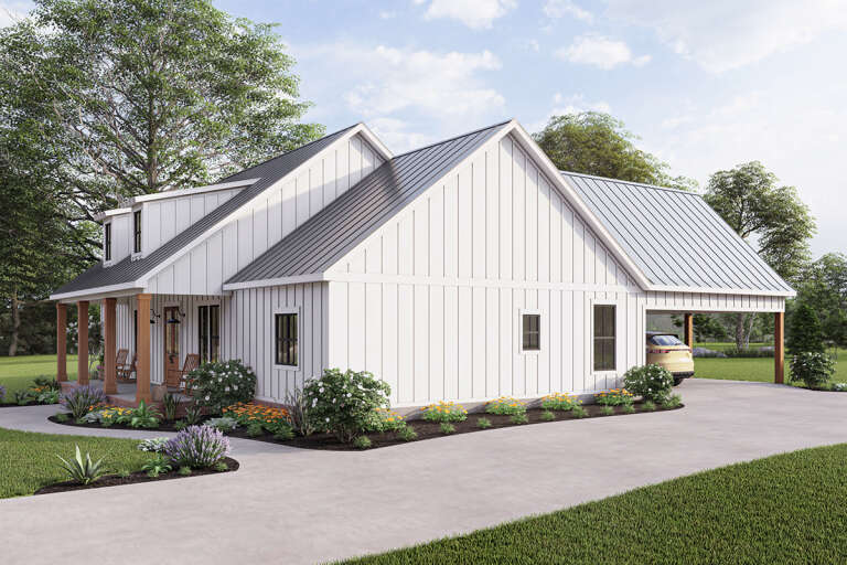 Modern Farmhouse House Plan #4534-00063 Elevation Photo