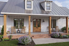 Modern Farmhouse House Plan #4534-00063 Elevation Photo
