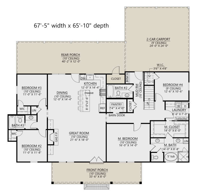 House Plan House Plan #25813 Drawing 1