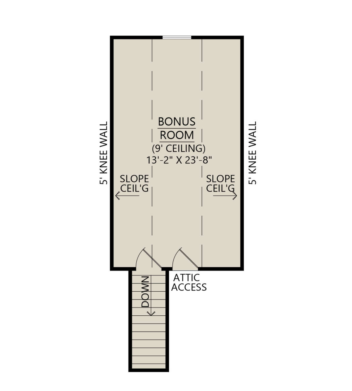 Optional Bonus Room  for House Plan #4534-00063