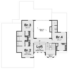 Second Floor for House Plan #963-00578