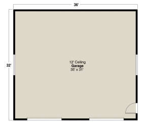 Garage Floor for House Plan #035-00926