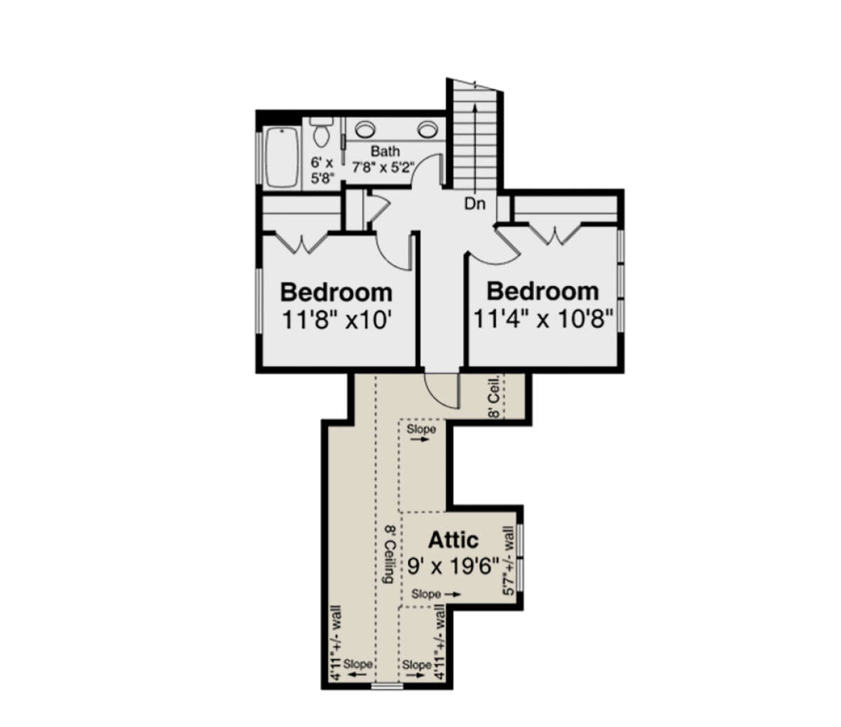 Second Floor for House Plan #035-00927